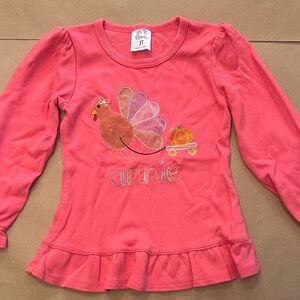 Thanksgiving Turkey Long sleeve top 3T